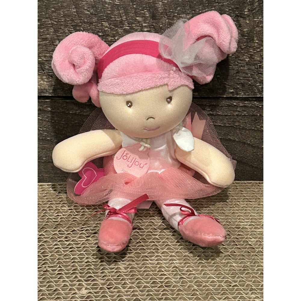 JoLijou Plush Doll Paris Les Tutus DouDou et Compagnie Ballerina‎ Pink Hair EUC